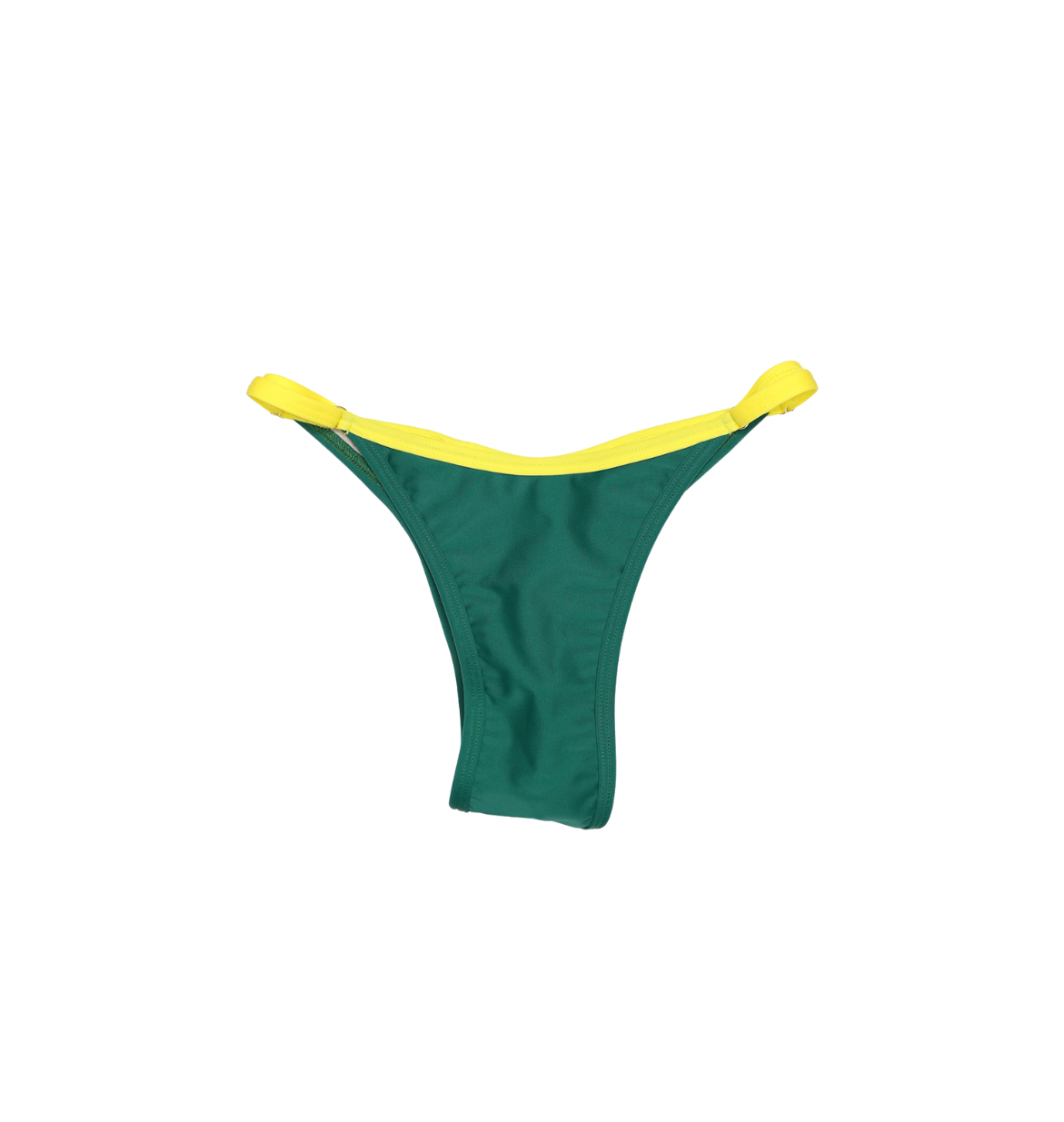 Evergreen Brazilian bikini bottom with aurora adjustable sides, brazilian scrunch cheeky swimwear
