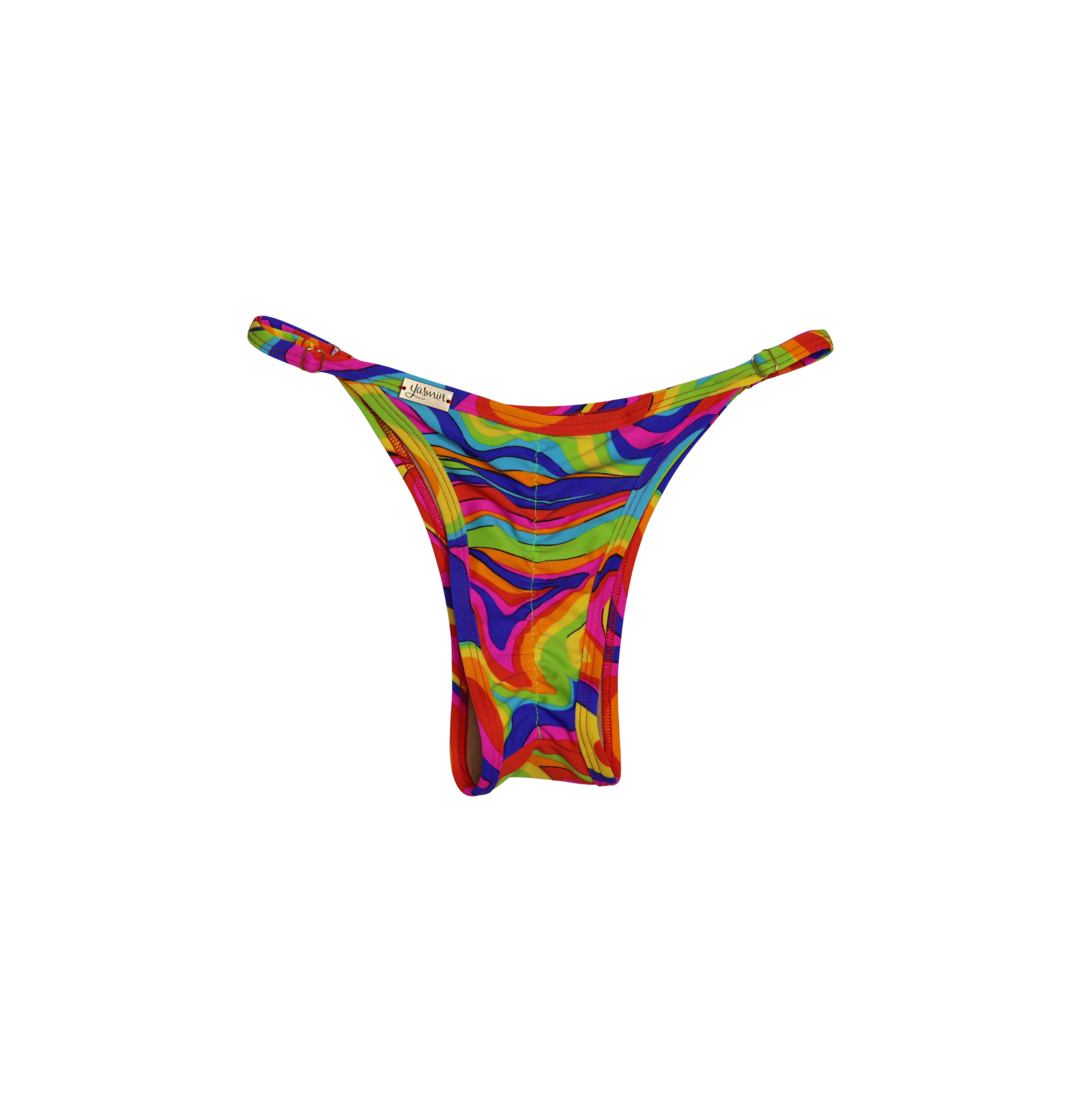 Siren Glow adjustable brazilian bikini bottom with side sliders and scrunch back