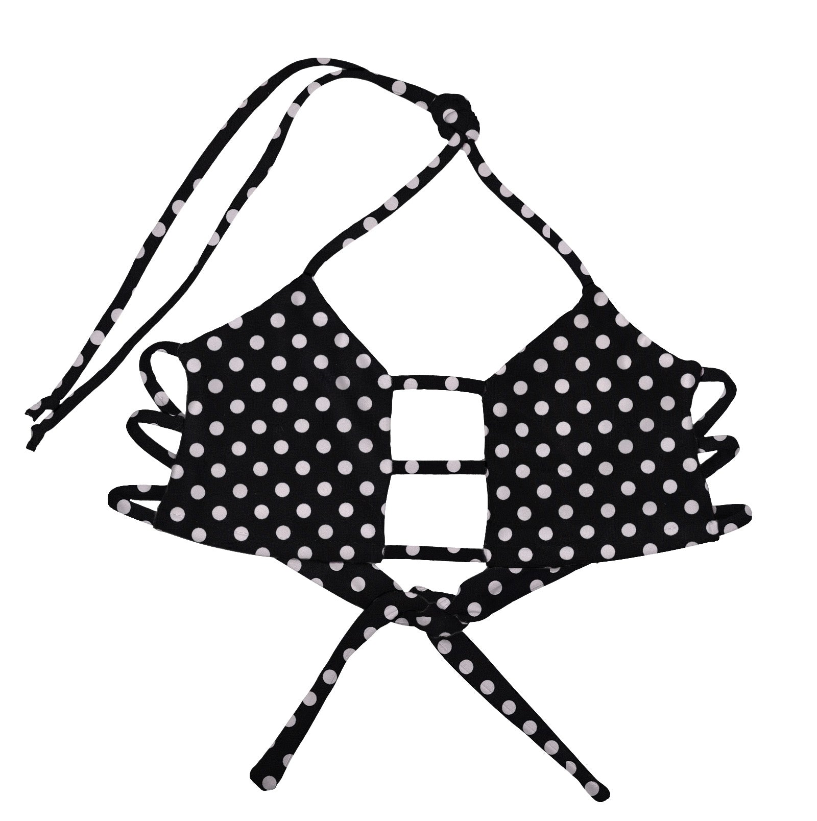 white strappy bralette top